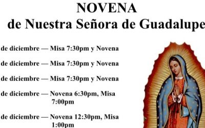 Novena de Nuestra Señora de Guadalupe – 3-12 de diciembre de 2025