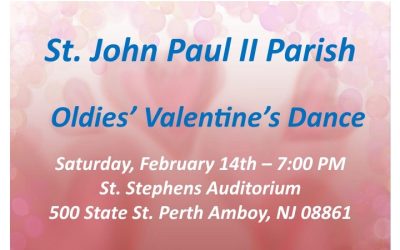 Oldies’ Valentine’s Dance – February 14th – 7:00 PM